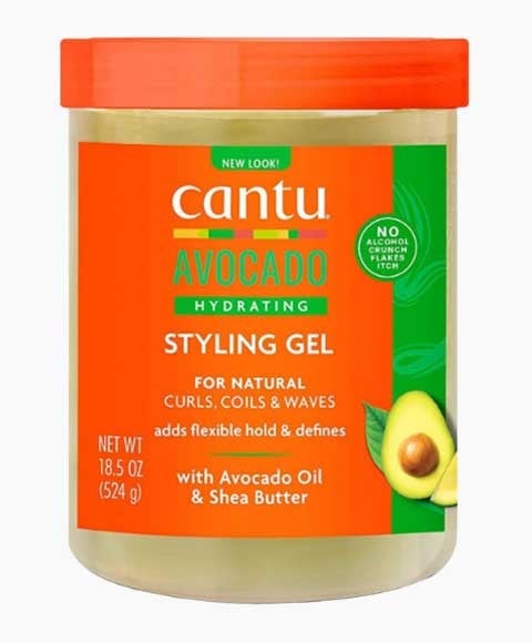 Cantu Avocado Hydrating Styling Gel With Avocado Oil & Shea Butter 524g - Afro Hair Boutique