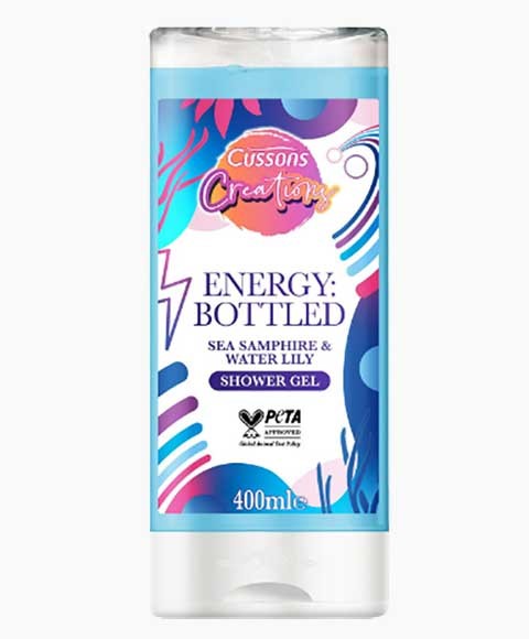Cussons Creations Energy Bottled Sea Samphire Water Lily Shower Gel