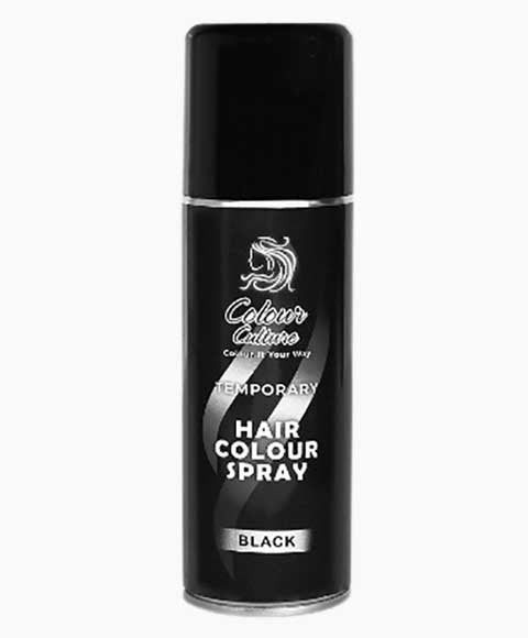 Colour Culture Temporary Hair Spray Black Colour