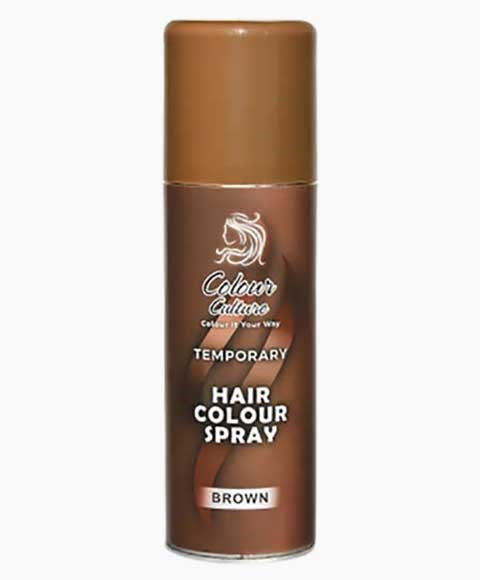 Colour Culture Temporary Hair Spray Brown Colour