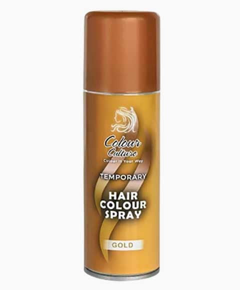 Colour Culture Temporary Hair Spray Gold Colour