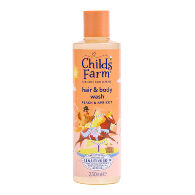 Childs Farm Peach And Apricot Hair Body Wash 250ml