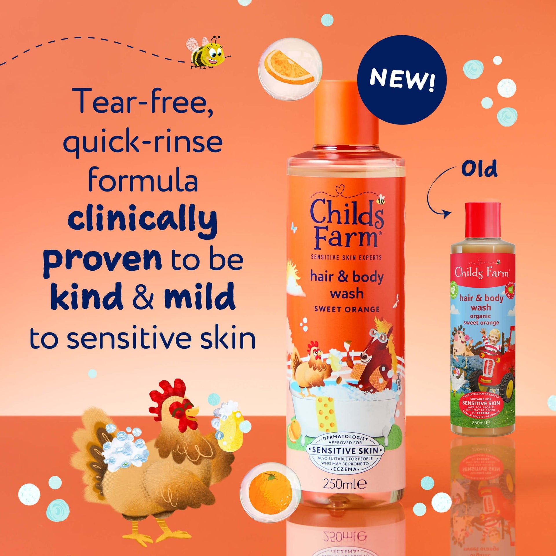 Childs Farm Sweet Orange Hair And Body Wash 250ml / 500ml