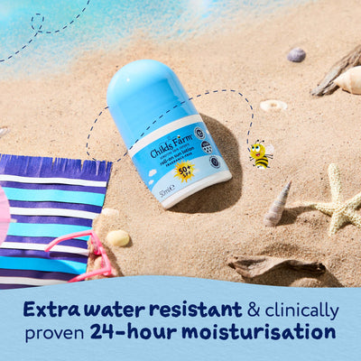 Childs Farm Fragrance Free Roll On Sun Lotion 50 SPF 50ml