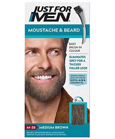 Combe International Just For Men Mustache And Beard Brush In Color Gel