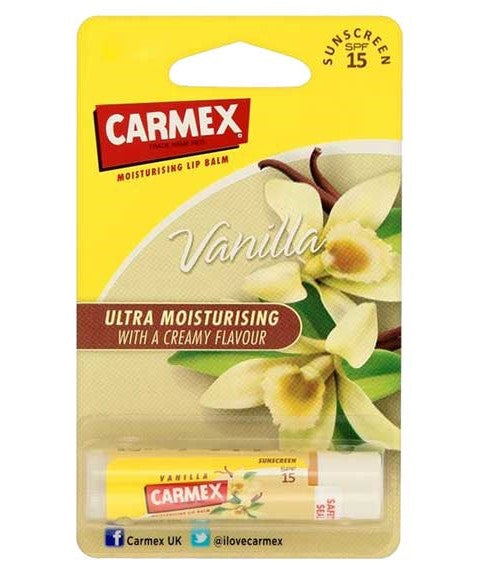 Carma Laboratories Carmex Moisturising Lip Balm Stick Vanilla
