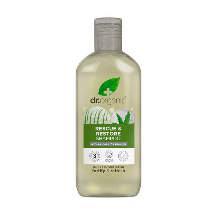 Dr Organic Dr Bioactive Haircare Organic Hemp Oil Rescue Shampoo 265ml
