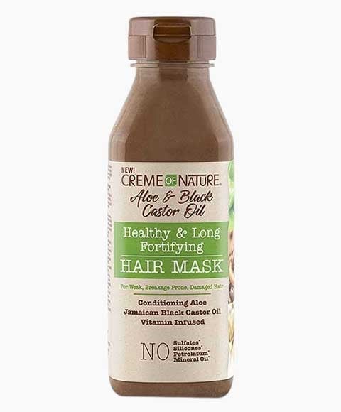 creme of nature Aloe And Black Castor Oil Fortifying Hair Mask