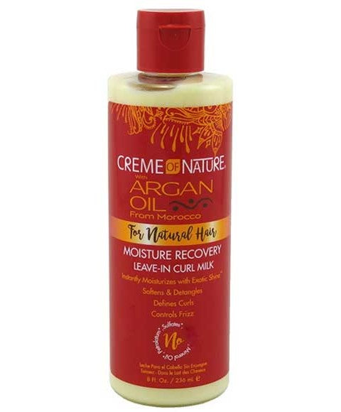 creme of nature Argan Oil Moisture Recovery Leave In Curl Milk