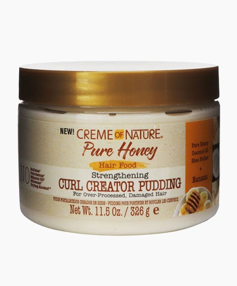 creme of nature  Pure Honey Hair Food Strengthening Curl Creator Pudding
