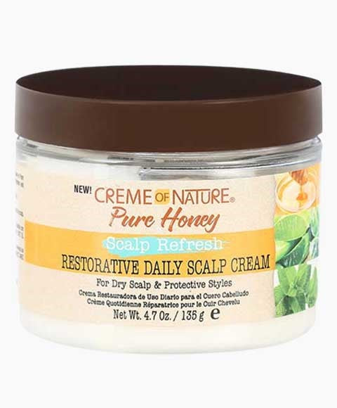 creme of nature  Pure Honey Scalp Refresh Restorative Daily Scalp Cream