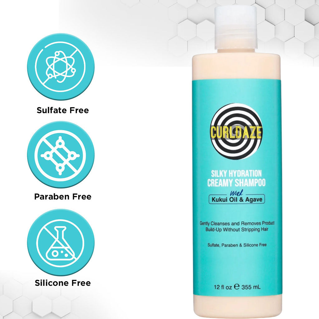 CURLDAZE  Silky Hydration Creamy Shampoo
