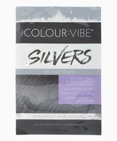 Colour Vibe Silvers Permanent Hair Colour Vintage Denim