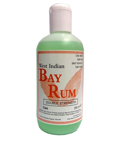 West Indian Bay Rum Skin Toner / Hair Tonic 250ml Double Strength