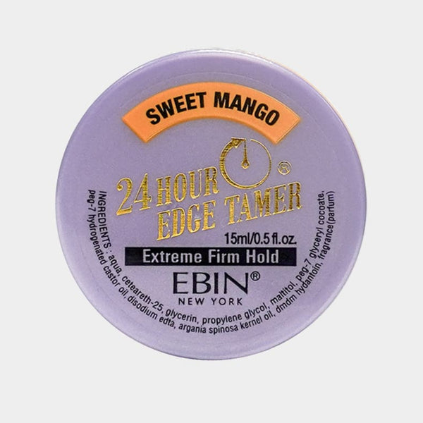 EBIN 24 Hour Edge Tamer Sweet Mango Extreme Firm Hold 80ml, 15ml / 250ml - Afro Hair Boutique