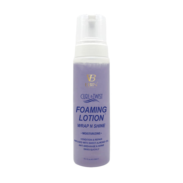 EBIN New York Curl And Twist Foaming Lotion Wrap And Shine Moisturizing 250ml