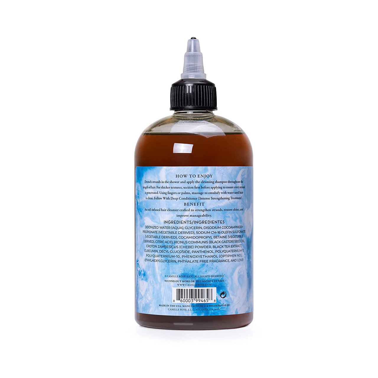 Camille Rose Naturals Black Castor Oil Plus Chebe Cleanse Shampoo 355ml