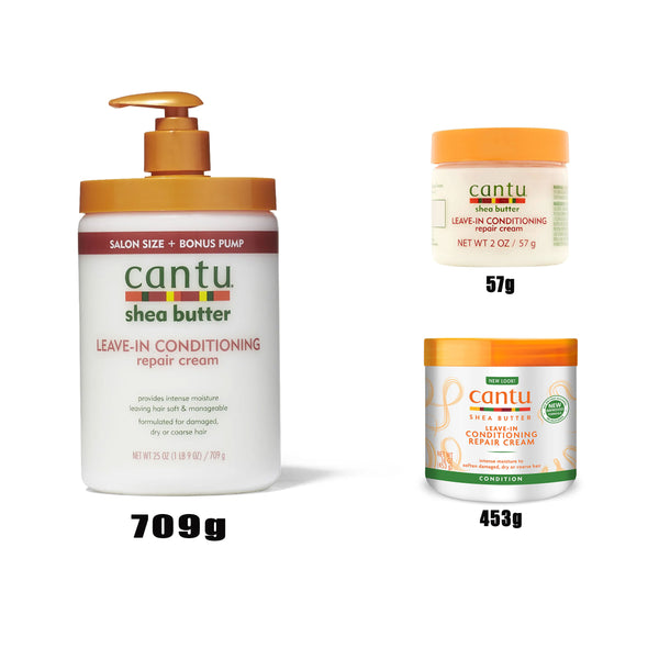 Cantu Shea Butter Leave In Conditioning Repair Cream 57g / 453g / 709g - Afro Hair Boutique