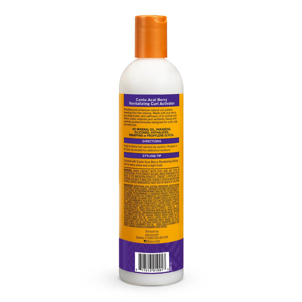 Cantu Acai Berry Shea Butter Revitalizing Curl Activator 355ml - Afro Hair Boutique