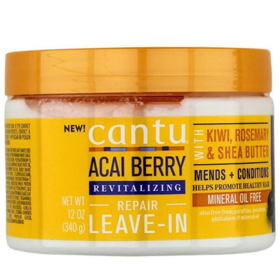 Cantu Acai Berry Shea Butter Revitalizing Repair Leave In Conditioner 340g