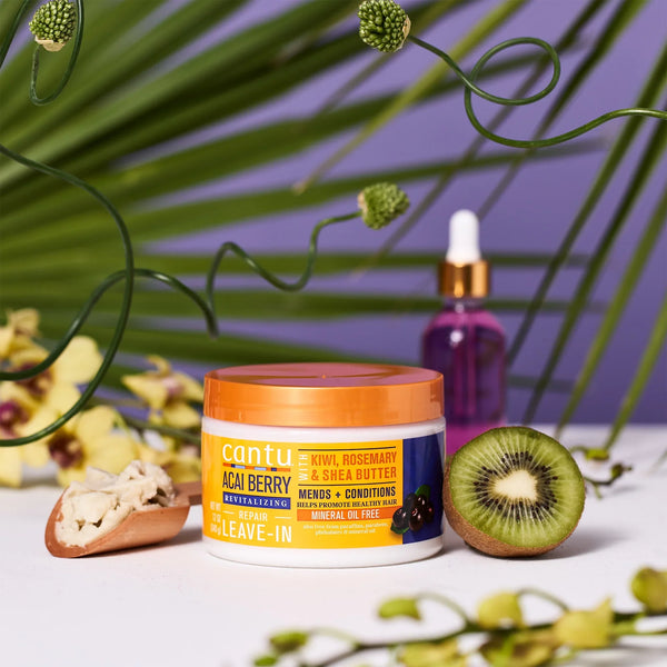 Cantu Acai Berry Shea Butter Revitalizing Repair Leave In Conditioner 340g - Afro Hair Boutique