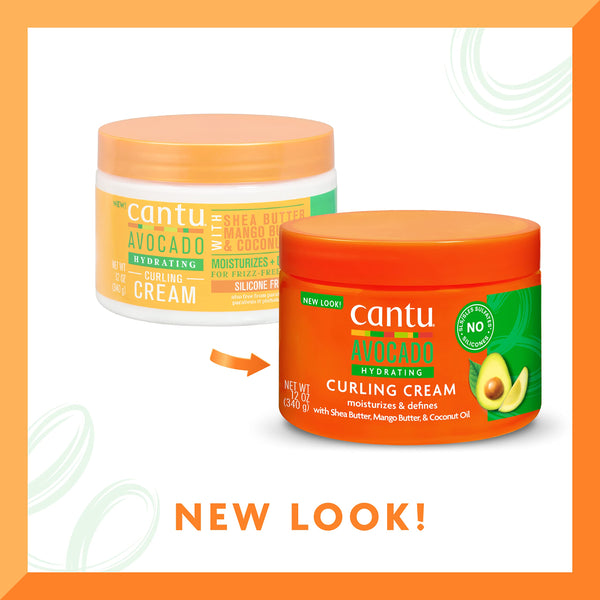 Cantu Avocado Hydrating Curling Cream With Shea Butter & Coconut Oil 340g - Afro Hair Boutique