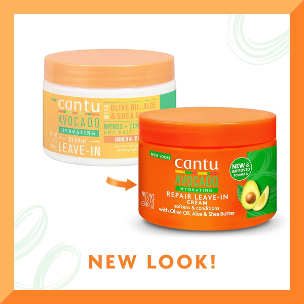 Cantu Avocado Hydrating Repair Leave In Cream 340g - Afro Hair Boutique