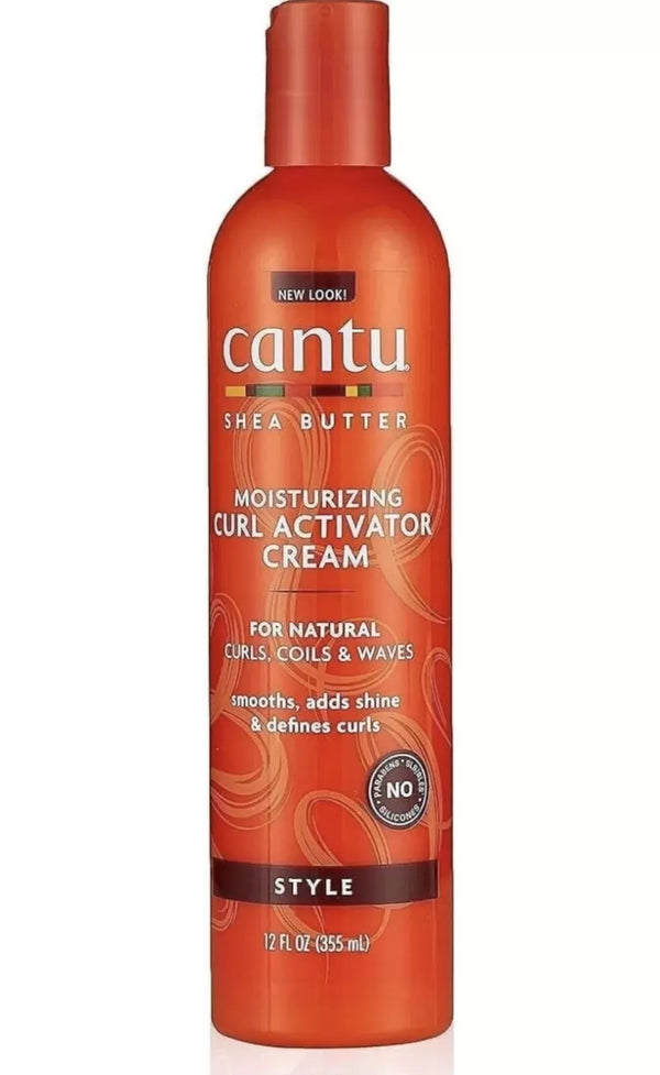 Cantu Shea Butter Moisturizing Curl Activator Cream For Coily Waves Hair 355ml - Afro Hair Boutique