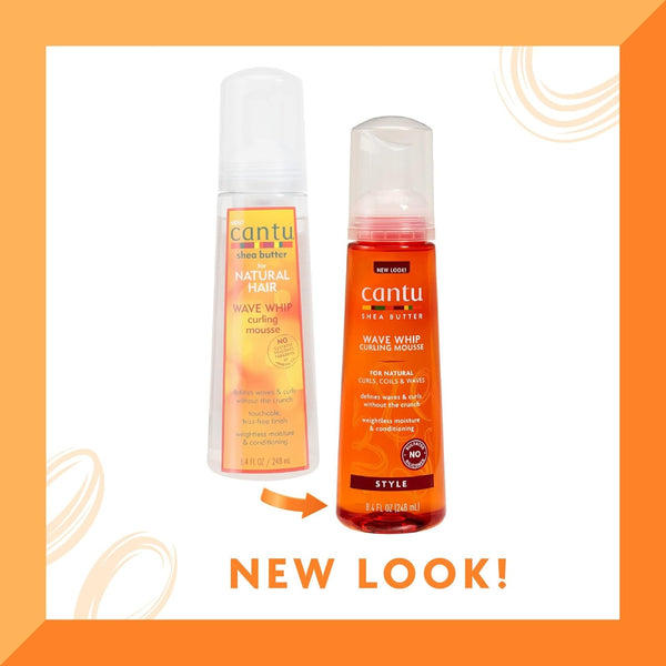 Cantu Shea Butter Natural Hair Wave Whip Curling Mousse 248ml - Afro Hair Boutique