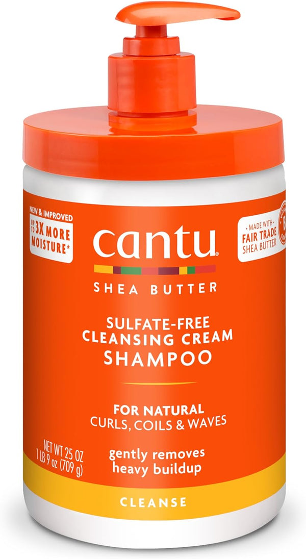 Cantu Shea Butter Sulfate Free Cleansing Cream Shampoo 709g - Afro Hair Boutique