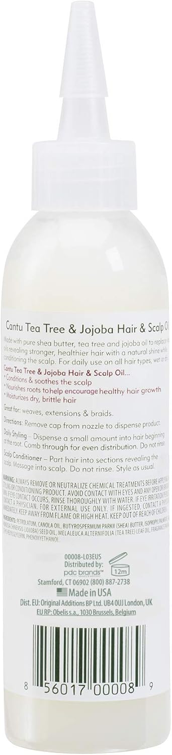Cantu Shea Butter Tea Tree And Jojoba Hair And Scalp Oil 180ml - Afro Hair Boutique