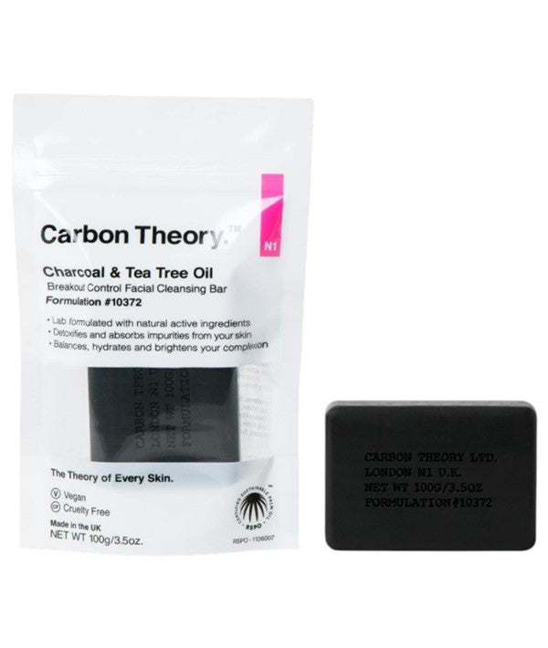 Carbon Theory  Charcoal And Tea Tree Oil Anti Breakout Facial Cleansing Bar