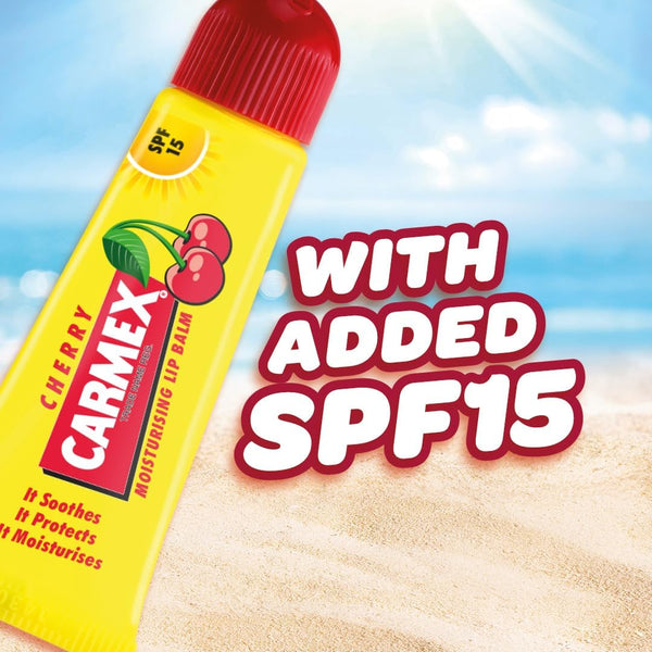 Carma Laboratories Carmex Moisturising Lip Balm Tube Cherry 10g - Afro Hair Boutique