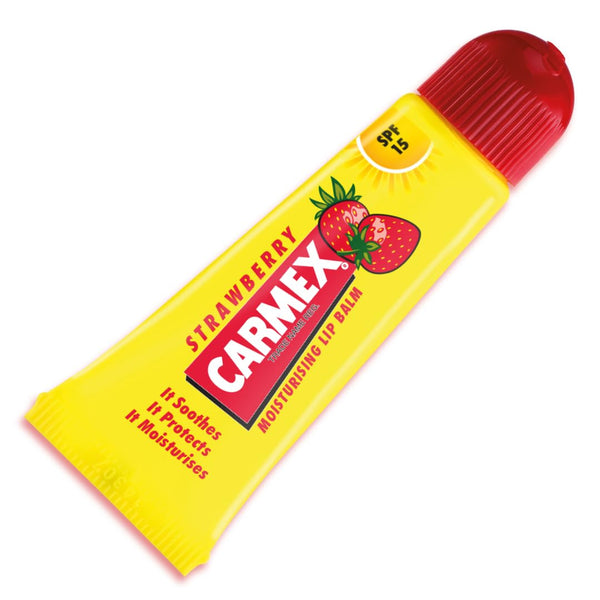 Carma Laboratories Carmex Moisturising Lip Balm Tube Strawberry 10g - Afro Hair Boutique