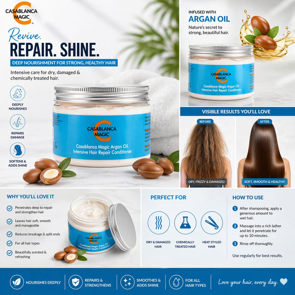 Casablanca Magic Argan Oil Intense Hair Repair Conditioner 450ml