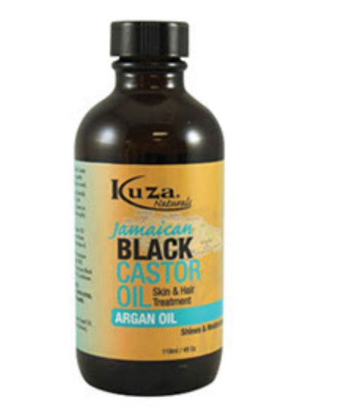 Kuza  Jamaican Black Castor Oil For Skin And Hair Treatment With Argan Oil 