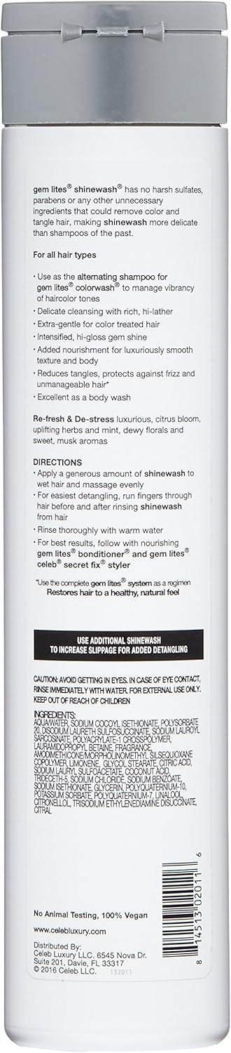 Celeb Luxury Shinewash Hi Gloss Gem Shine Shampoo 244ml