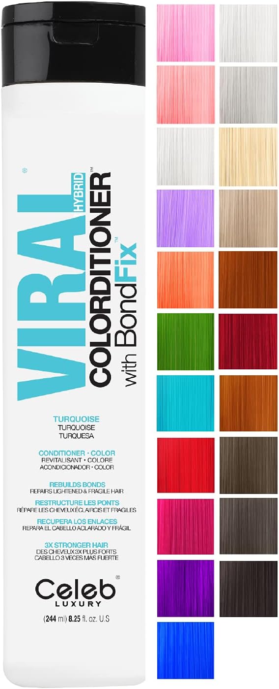 Celeb Luxury Viral Hybrid Turquoise Colorditioner With Bondfix Conditioner 244ml