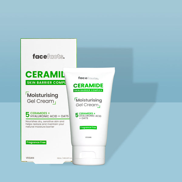 Face Facts Ceramide Skin Barrier Complex Moisturising Gel Cream 50ml - Afro Hair Boutique