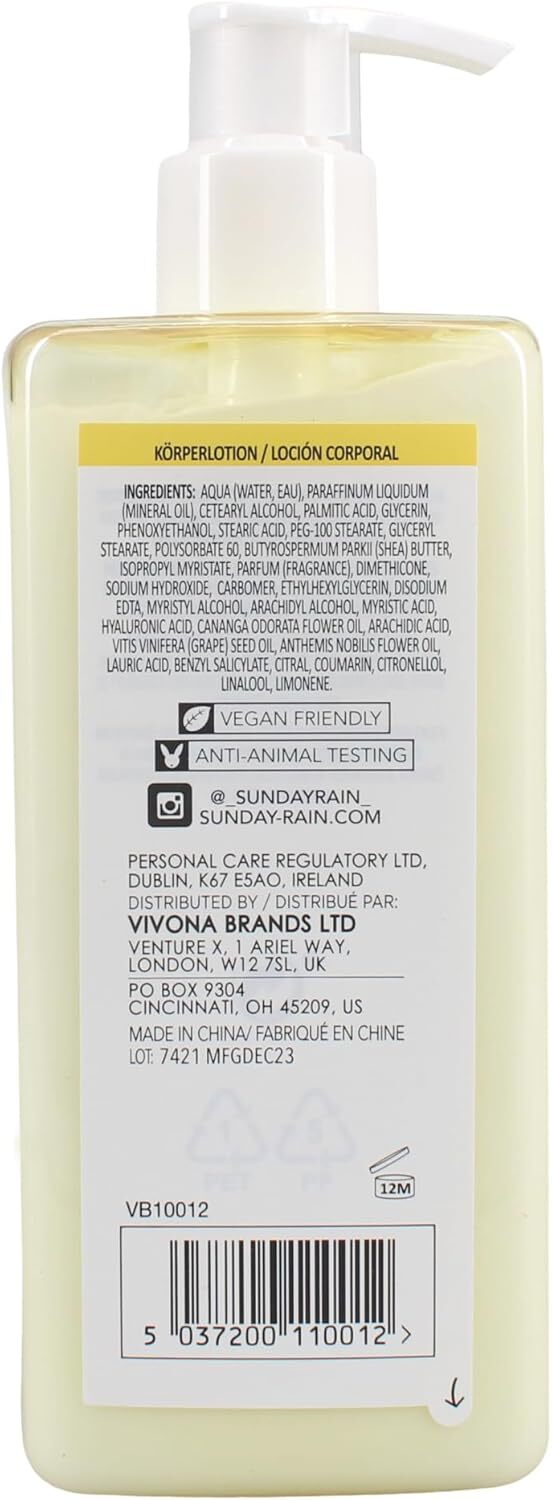 Sunday Rain Chamomile And Ylang Ylang Body Lotion