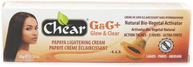 Chear G And C Glow And Clear Papaya Cream 50g / 300ml