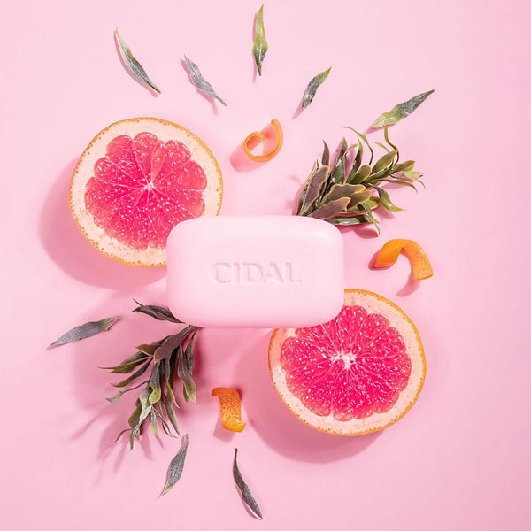 Three Pears Cidal Pink Grapefruit Scent Antibacterial Cleansing Bar