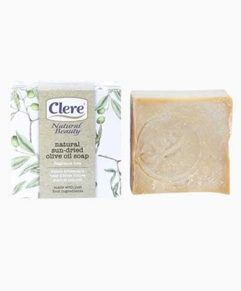 Clere Natural Beauty Natural Sun Dried Olive Oil Soap