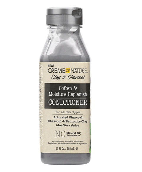 creme of nature Clay And Charcoal Soften And Moisture Replenish Conditioner