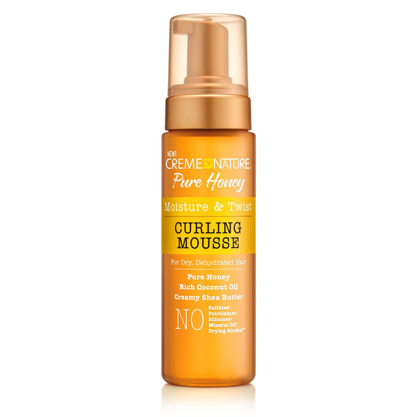 Creme Of Nature Pure Honey Moisture And Twist Curling Mousse 207ml - Afro Hair Boutique