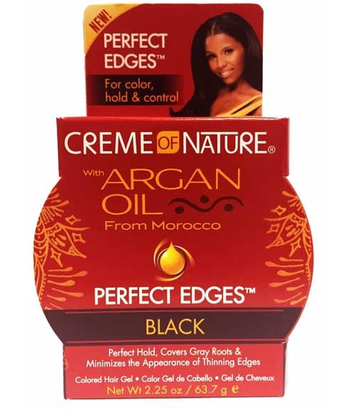 creme of nature Argan Oil Perfect Edges Black Gel