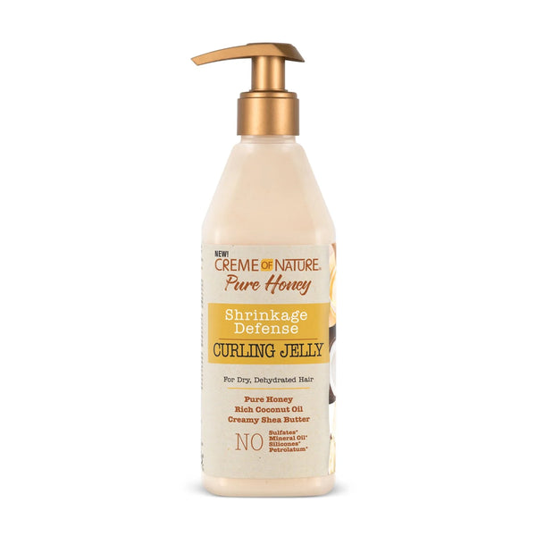 Creme Of Nature Pure Honey Shrinkage Defense Curl Jelly 355ml - Afro Hair Boutique