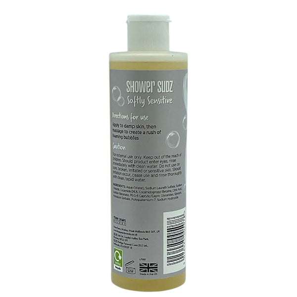 Three Pears Cyclax Softly Sensitive Fragrance Free Shower Sudz Body Wash