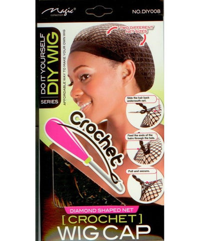 Bee Sales DIY Series Crochet Diamond Shaped Net Wig Cap DIY008
