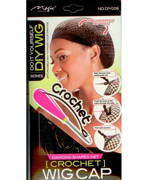 Bee Sales DIY Series Crochet Diamond Shaped Net Wig Cap DIY008